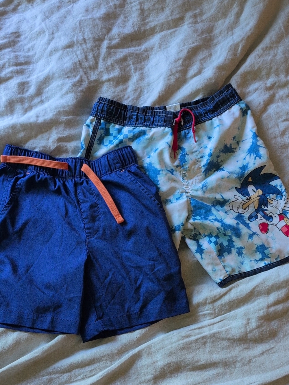 Set Of 2 Boys Swim Trunks - Sonic & Primary